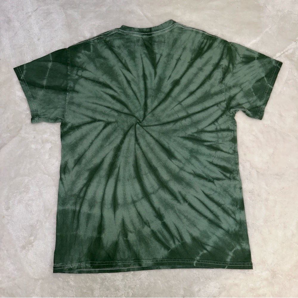 Steven Rhodes Green Tie-Dye "Everybody Croaks" Frog Skull T-Shirt Size Small - Picture 2 of 10